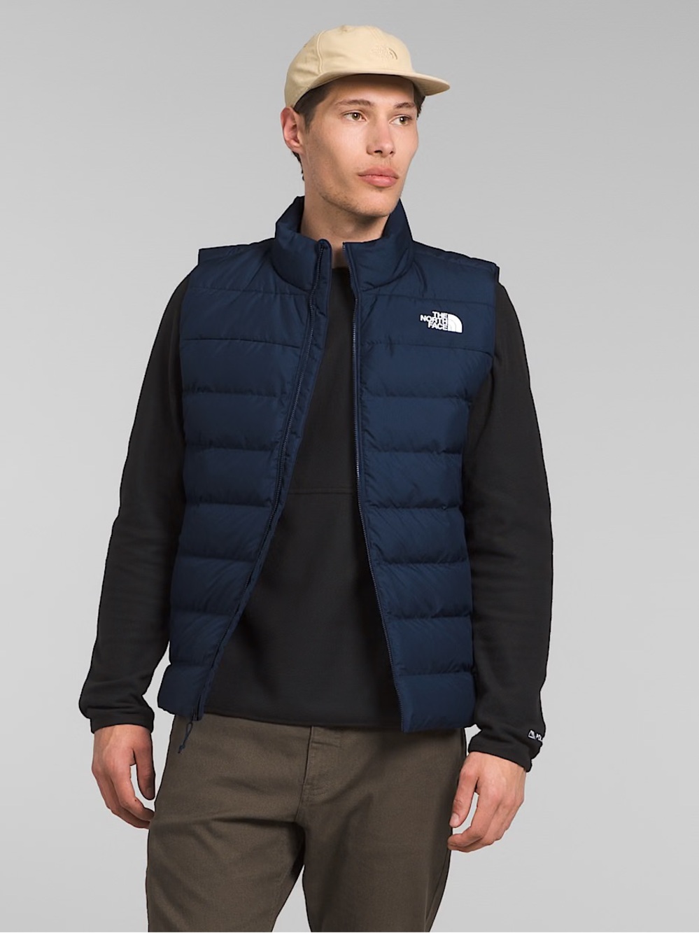 NWT The North Face Aconcagua 3 Down Vest Summit Navy Men XXL $160